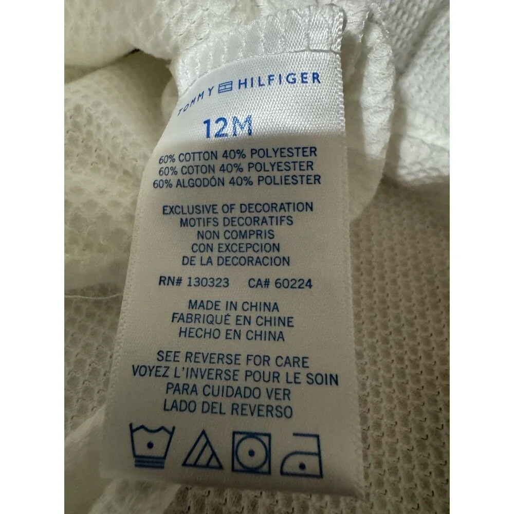 Tommy Hilfiger Infant 12 Mths. NWT Dress And Headband White And Navy